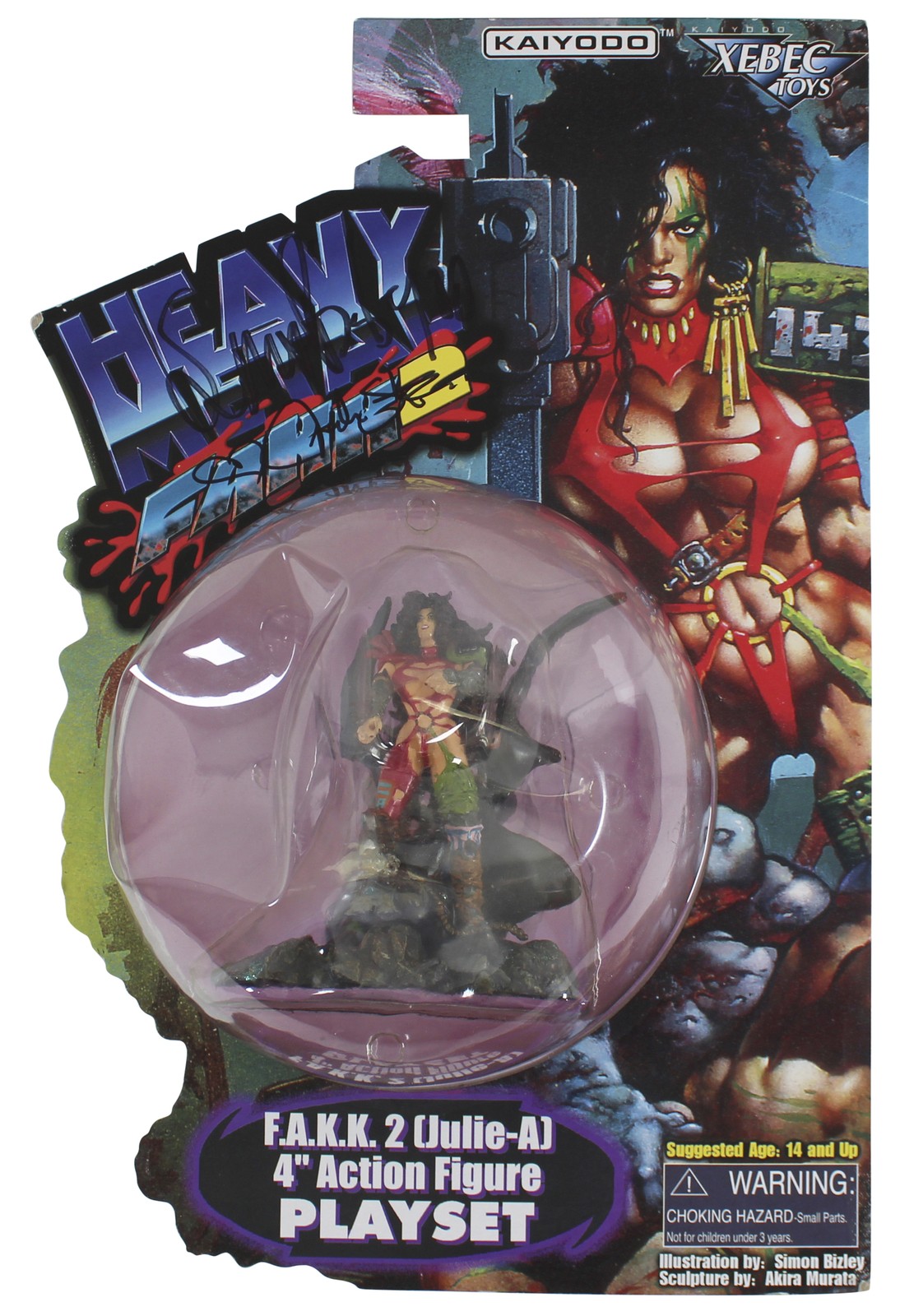 Julie Strain & Simon Bizley Signed Heavy Metal F.A.K.K 4