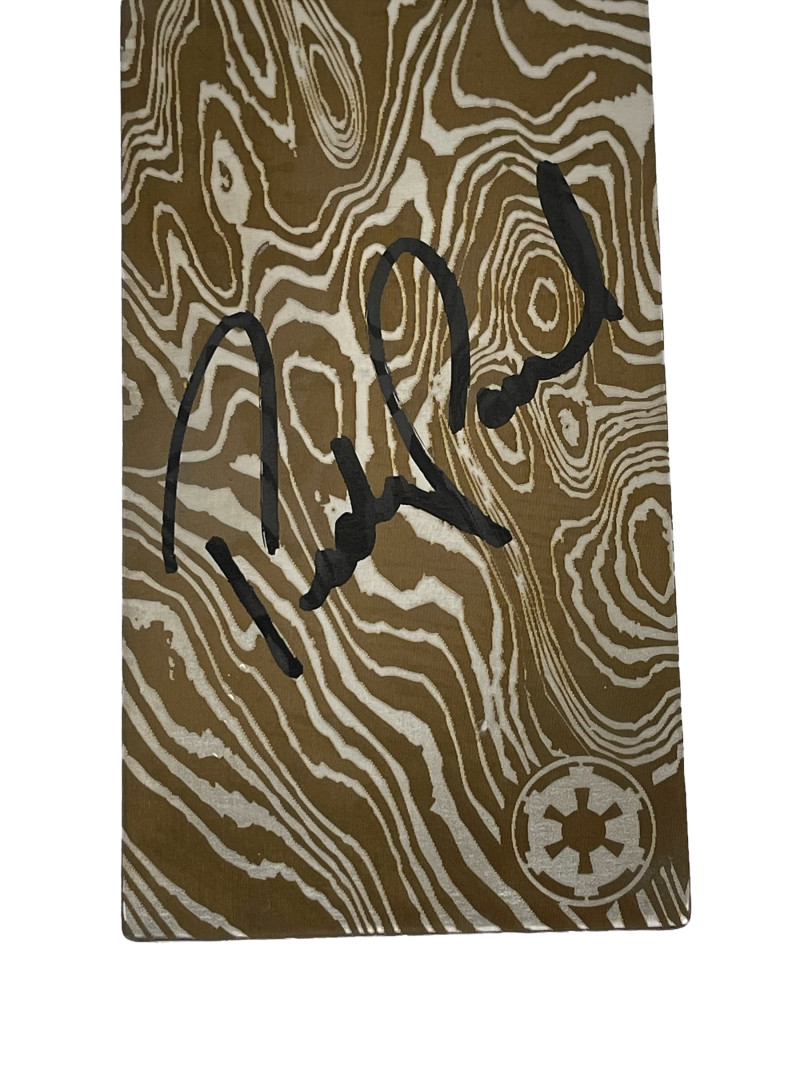 PEDRO PASCAL SIGNED MANDALORIAN BESKAR STEEL INGOT AUTOGRAPH BECKETT WITNESS 2