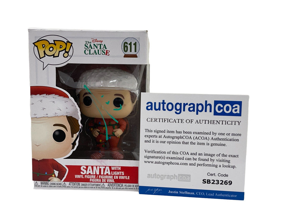 TIM ALLEN SIGNED THE SANTA CLAUSE FUNKO POP FIGURE 611 AUTOGRAPH ACOA 1