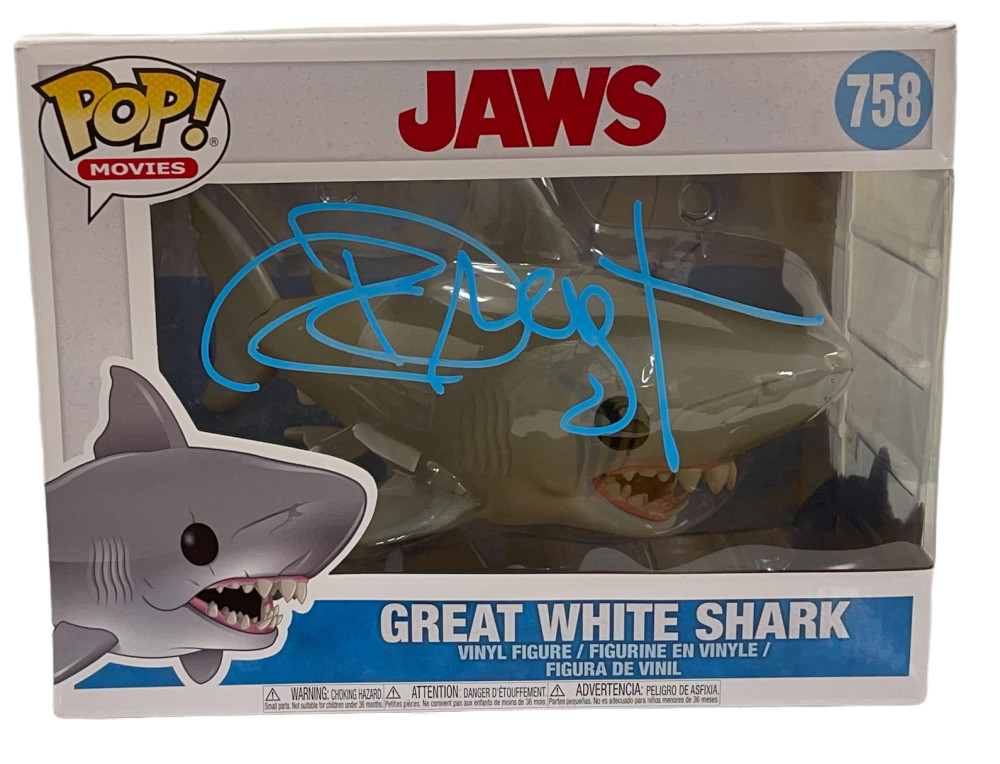 RICHARD DREYFUSS JAWS SHARK SIGNED 758 FUNKO FIGURE AUTOGRAPH PROOF BECKETT 2