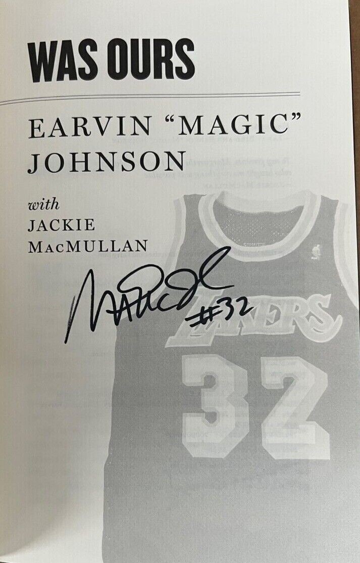 Magic Johnson signed autographed book 1st Edition Larry Bird Lakers