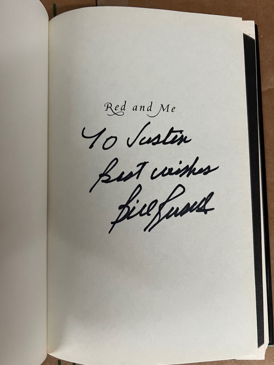 Bill Russell signed autographed book 1st Edition Red and Me Boston Celtics