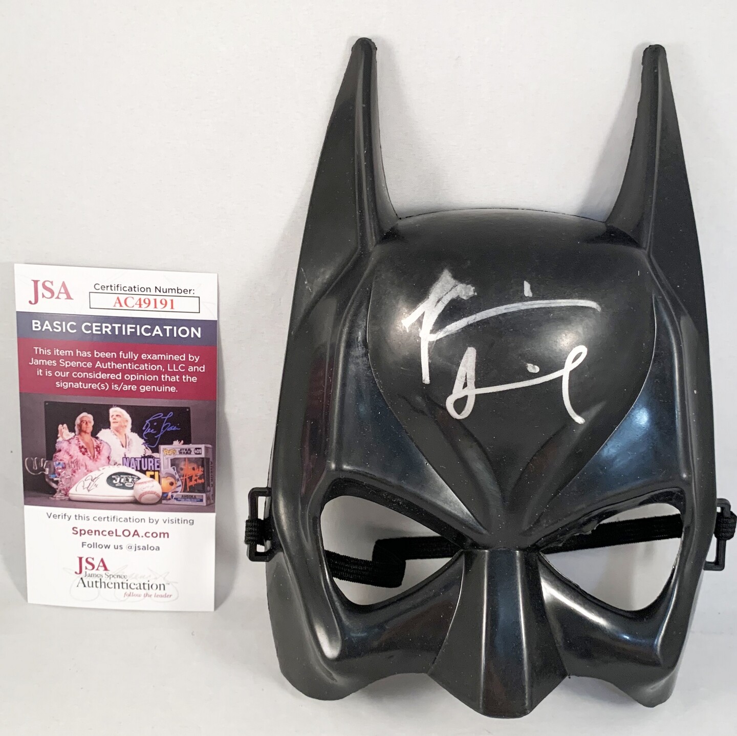 Kevin Smith Signed Batman Mask JSA COA