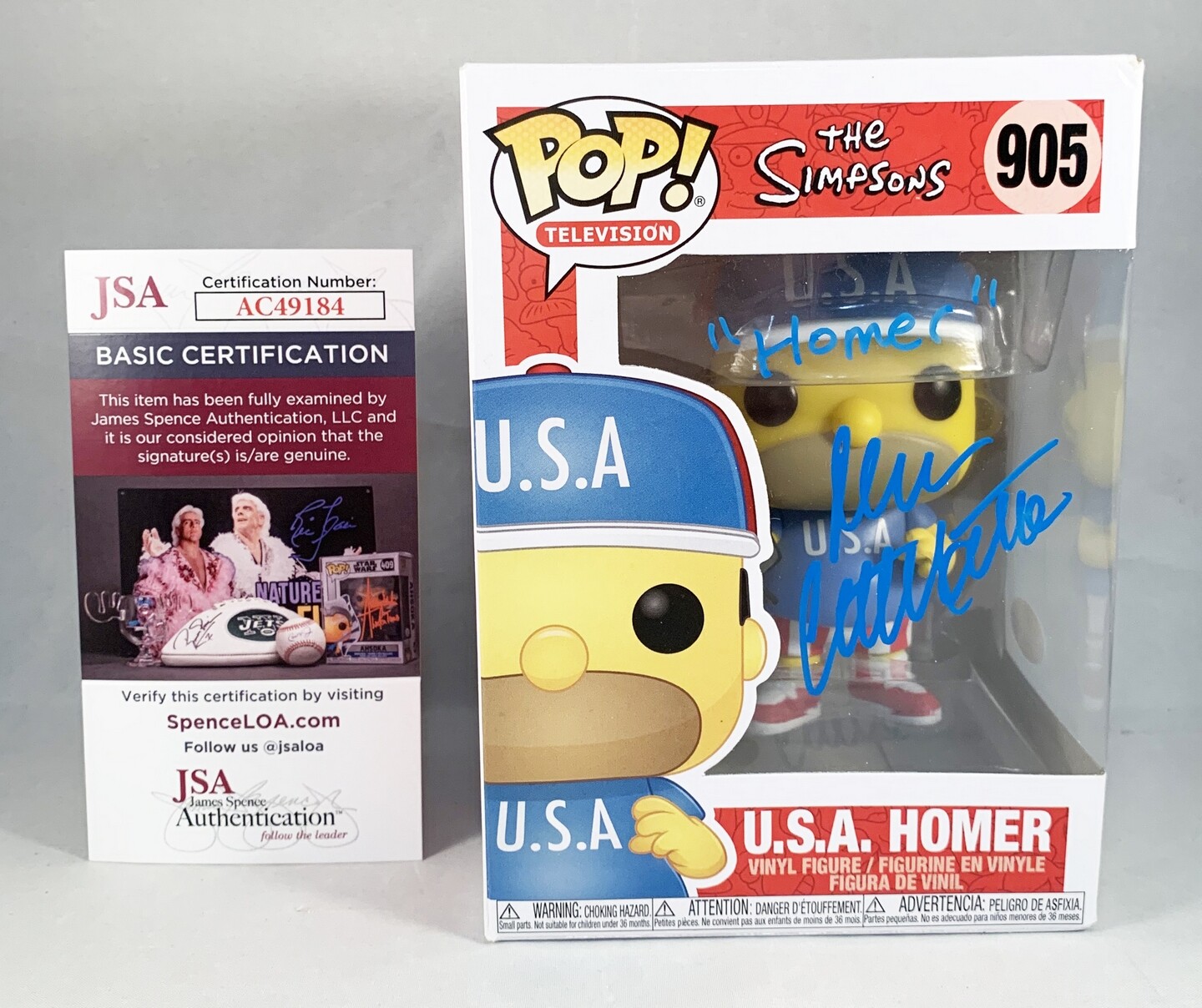 Dan Castellaneta Signed Funko Pop JSA USA Homer Simpsons COA
