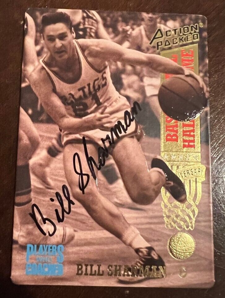 Bill Sharman signed autographed 1993 Action Packed Basketball Boston Celtics
