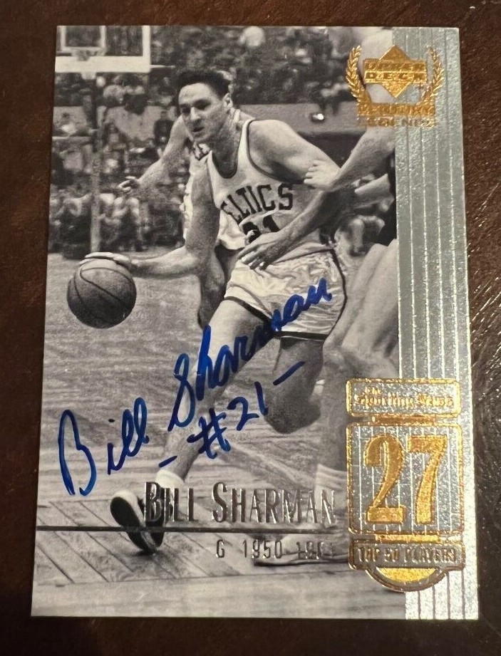 Bill Sharman signed autographed 1999 Upper Deck Sporting News Card Celtics