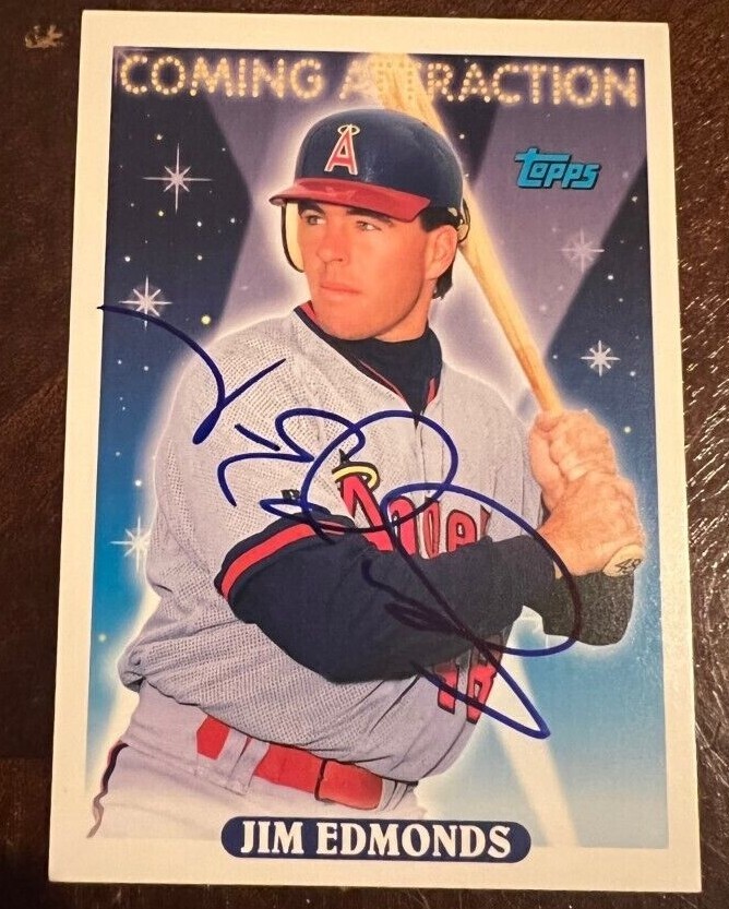 Jim Edmonds signed autographed 1993 Topps Rookie Card