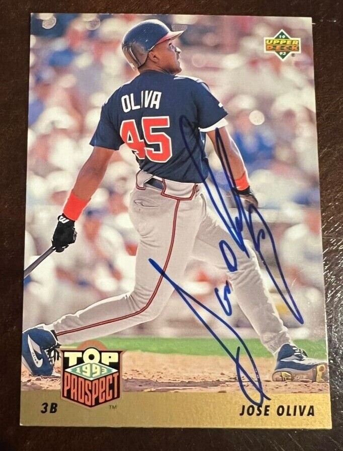 Jose Oliva signed autographed 1993 Upper Deck Rookie Card Extremely Rare