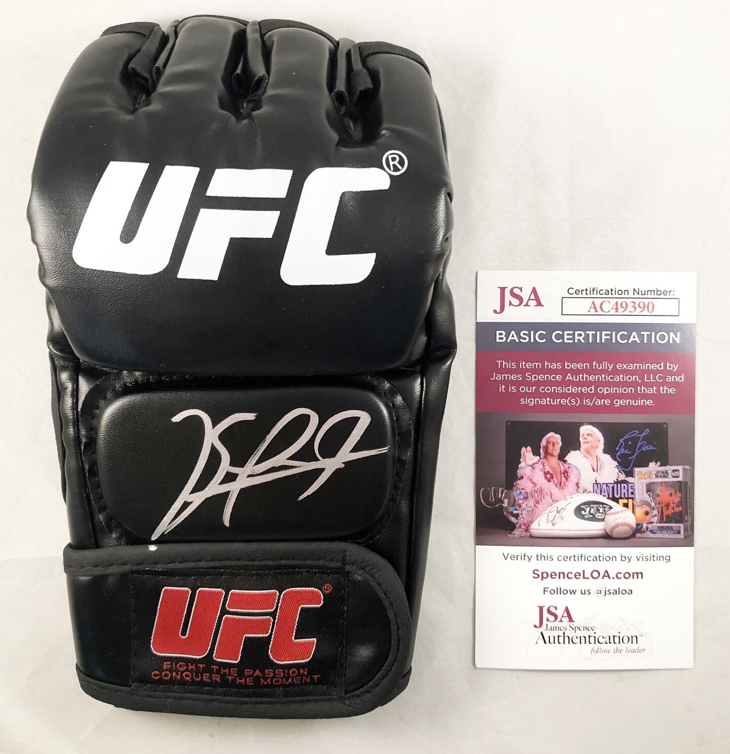 Kamaru Usman Signed UFC MMA Glove JSA 1 COA