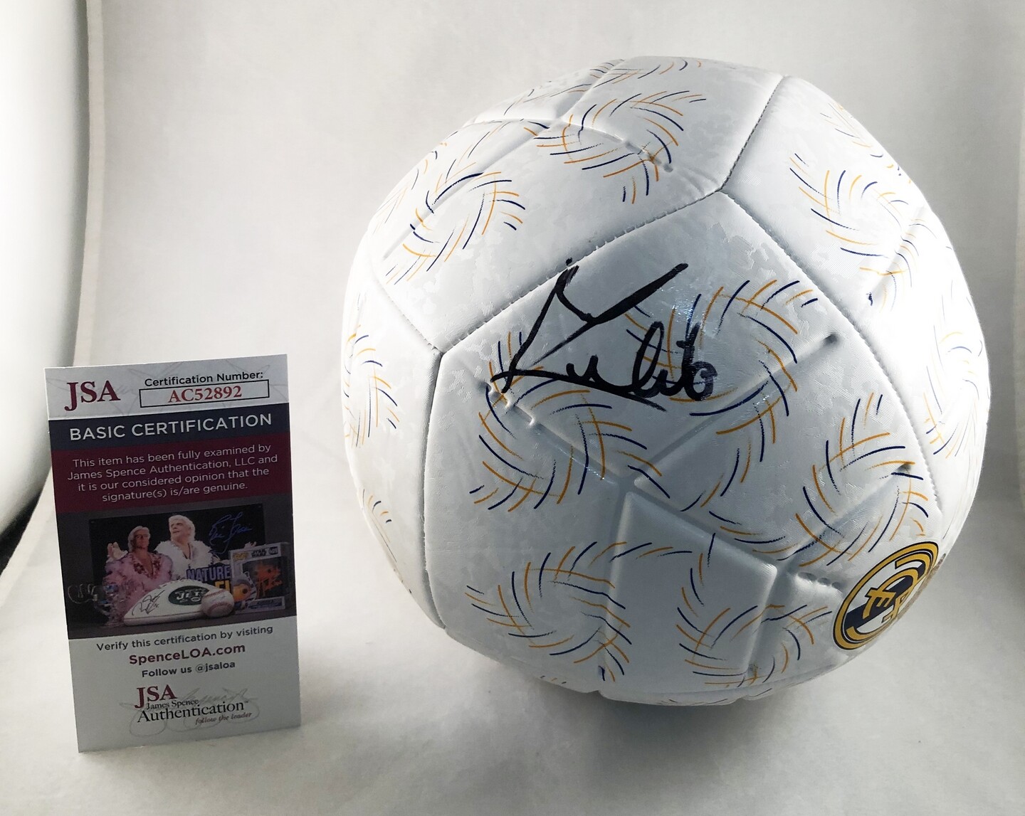 Eder Militao Signed Soccer Ball Real Madrid Futbol JSA COA