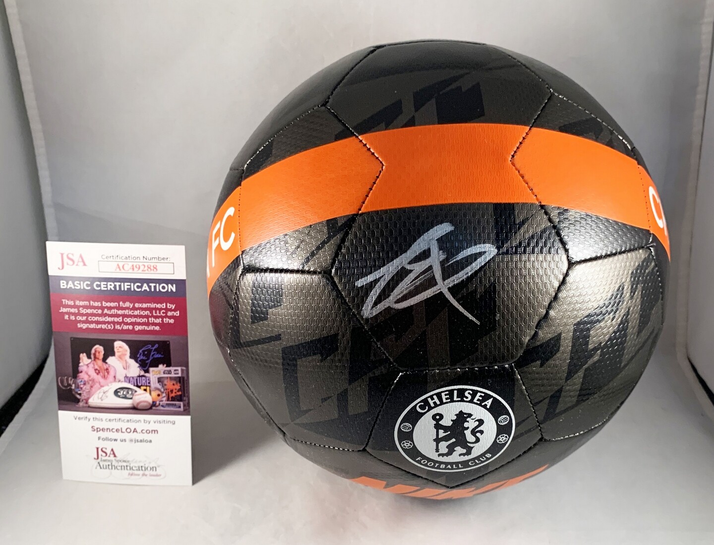 Mason Mount Signed Soccer Ball Futbol Chelsea FC JSA COA