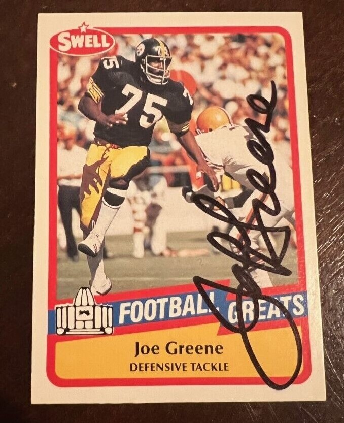 Joe Greene signed autographed 1989 Swell Greats HOF Steelers Card