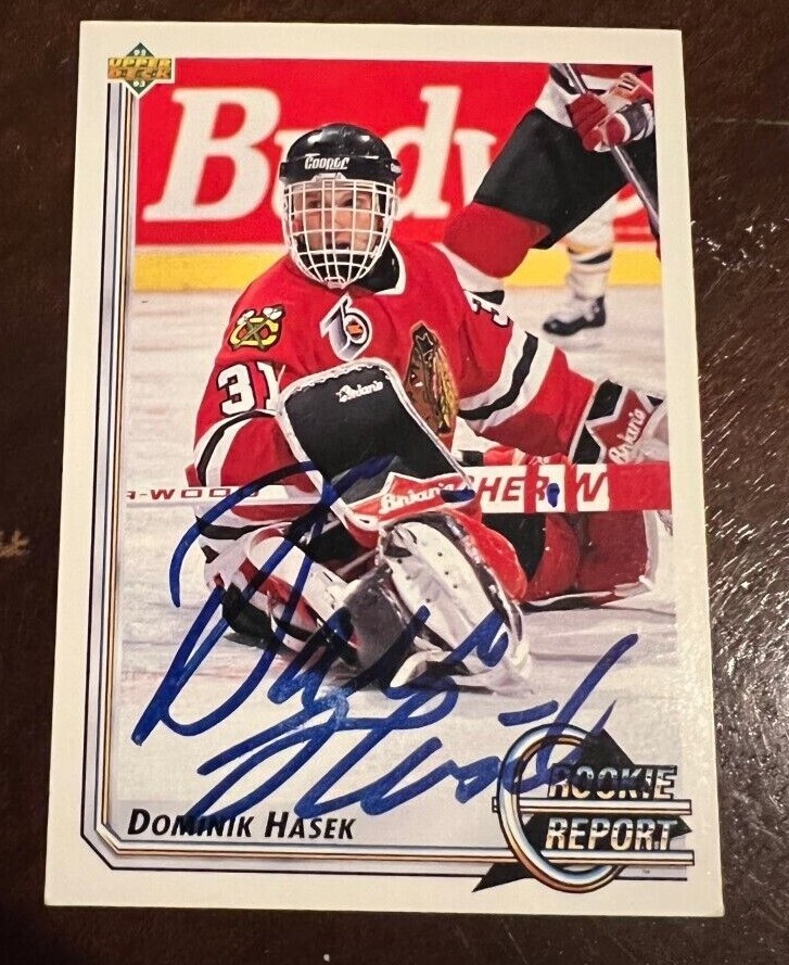 Dominik Hasek signed autographed 1992-1993 Upper Deck Card