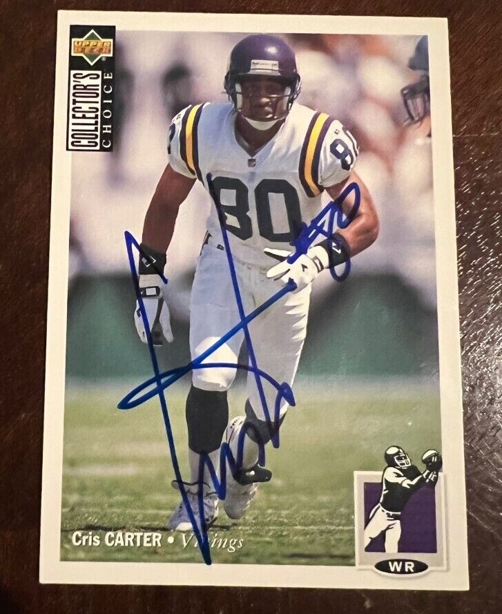 Cris Carter signed autographed 1994 Upper Deck Collectors Choice
