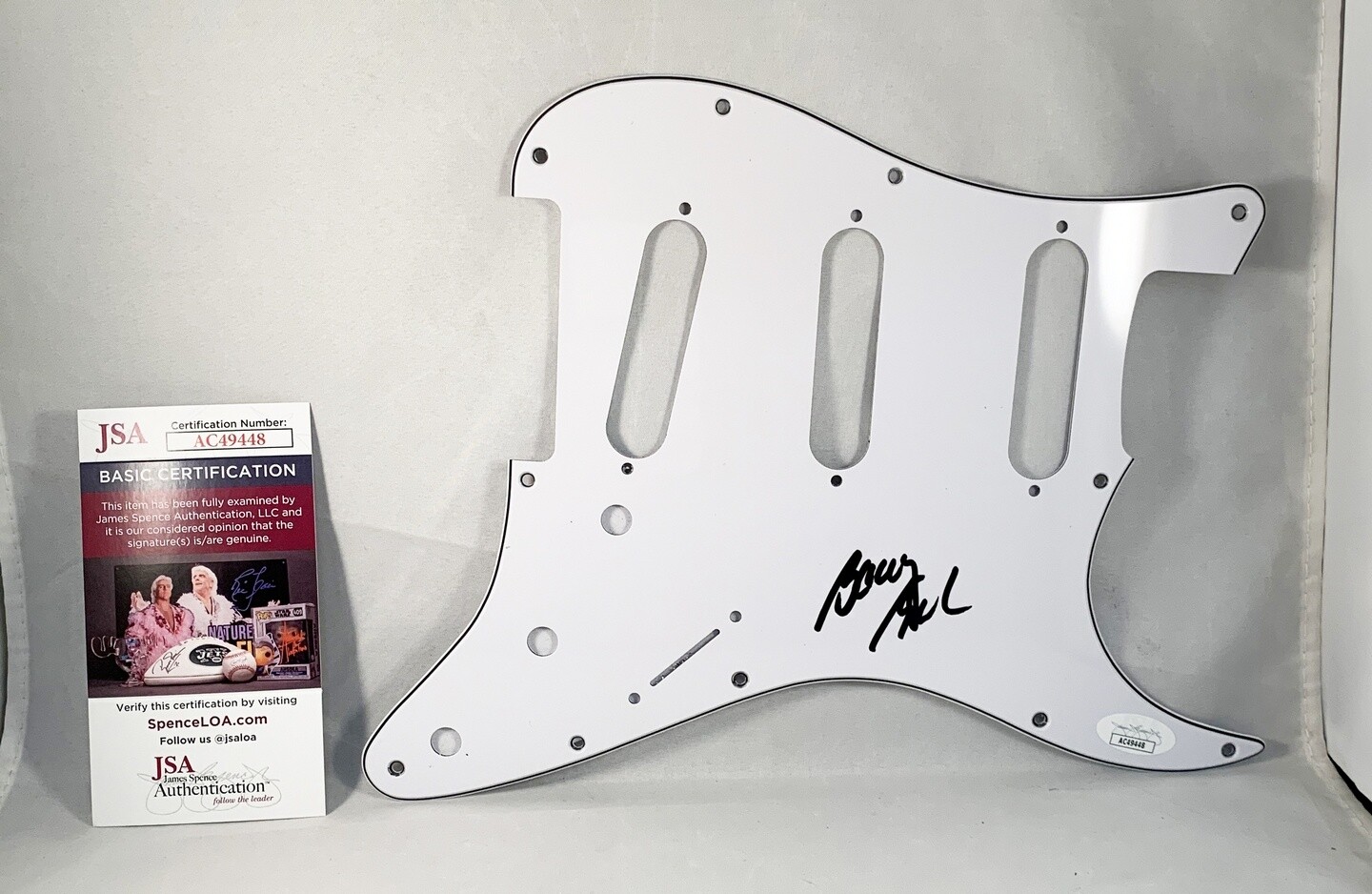 Barry Goudreau Signed Electric PickGuard Boston JSA 1 COA
