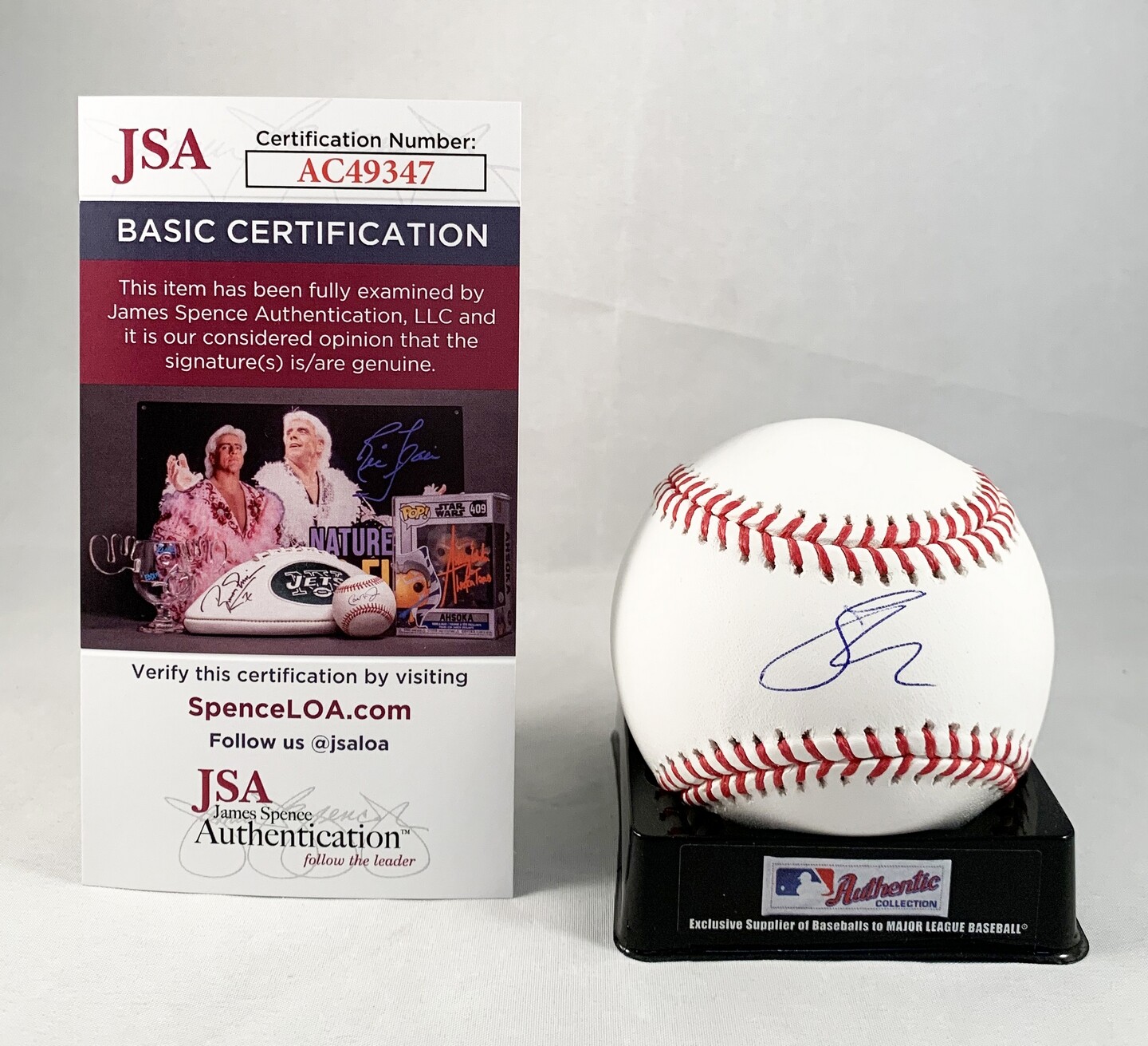 Lindsey Vonn Signed Authentic MLB Baseball JSA COA