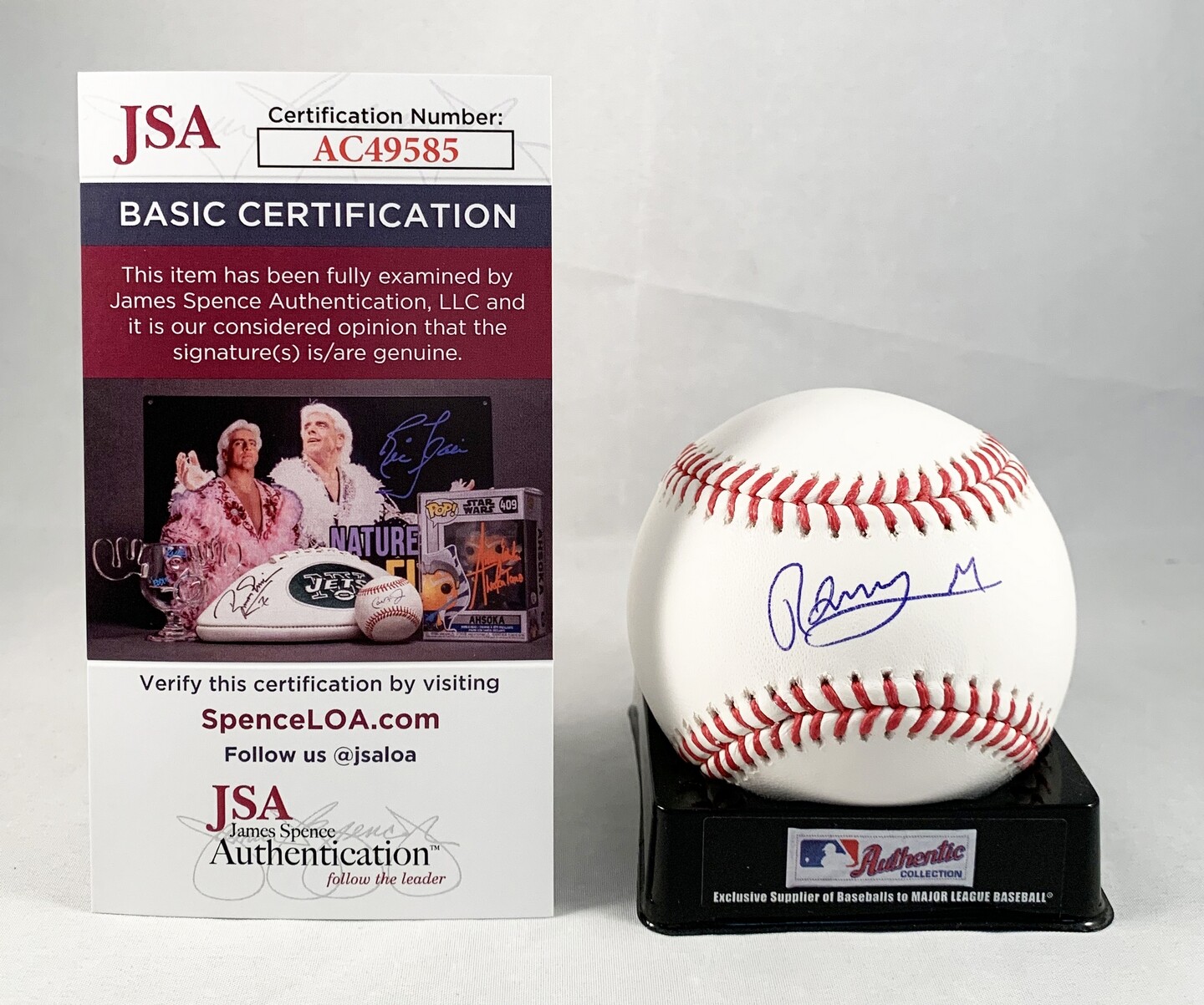 New York Mets Ronny Mauricio Signed Authentic MLB Baseball JSA COA