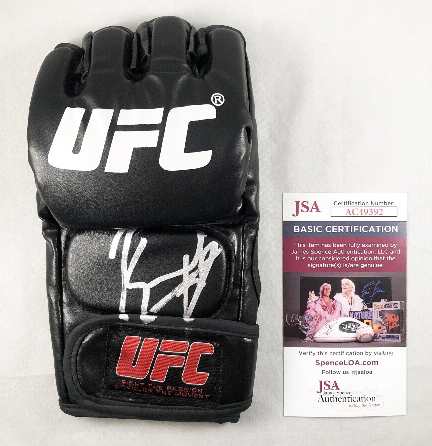 Kamaru Usman Signed UFC MMA Glove JSA 2 COA