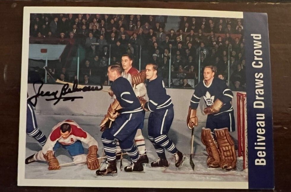 Jean Beliveau Signed Autographed 1994/95 Parkhurst Reprints 1956/57 Stan Mikita