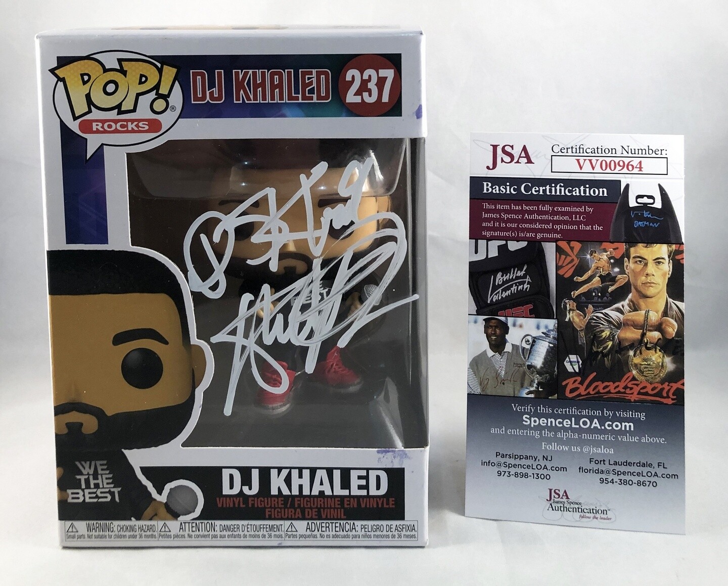 DJ Khaled Signed Funko Pop JSA COA
