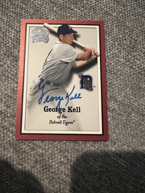 GEORGE KELL SIGNED AUTOGRAPHED 2000 FLEER GREATS OF THE GAME CARD