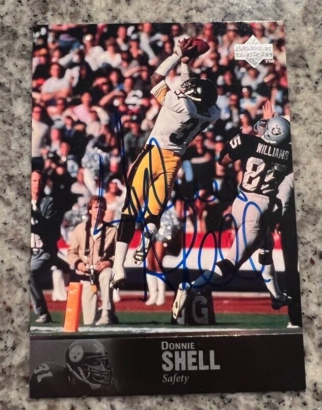 1997 Upper Deck NFL Legends Autograph Donnie Shell signed #AL-24 Auto HOF Insert