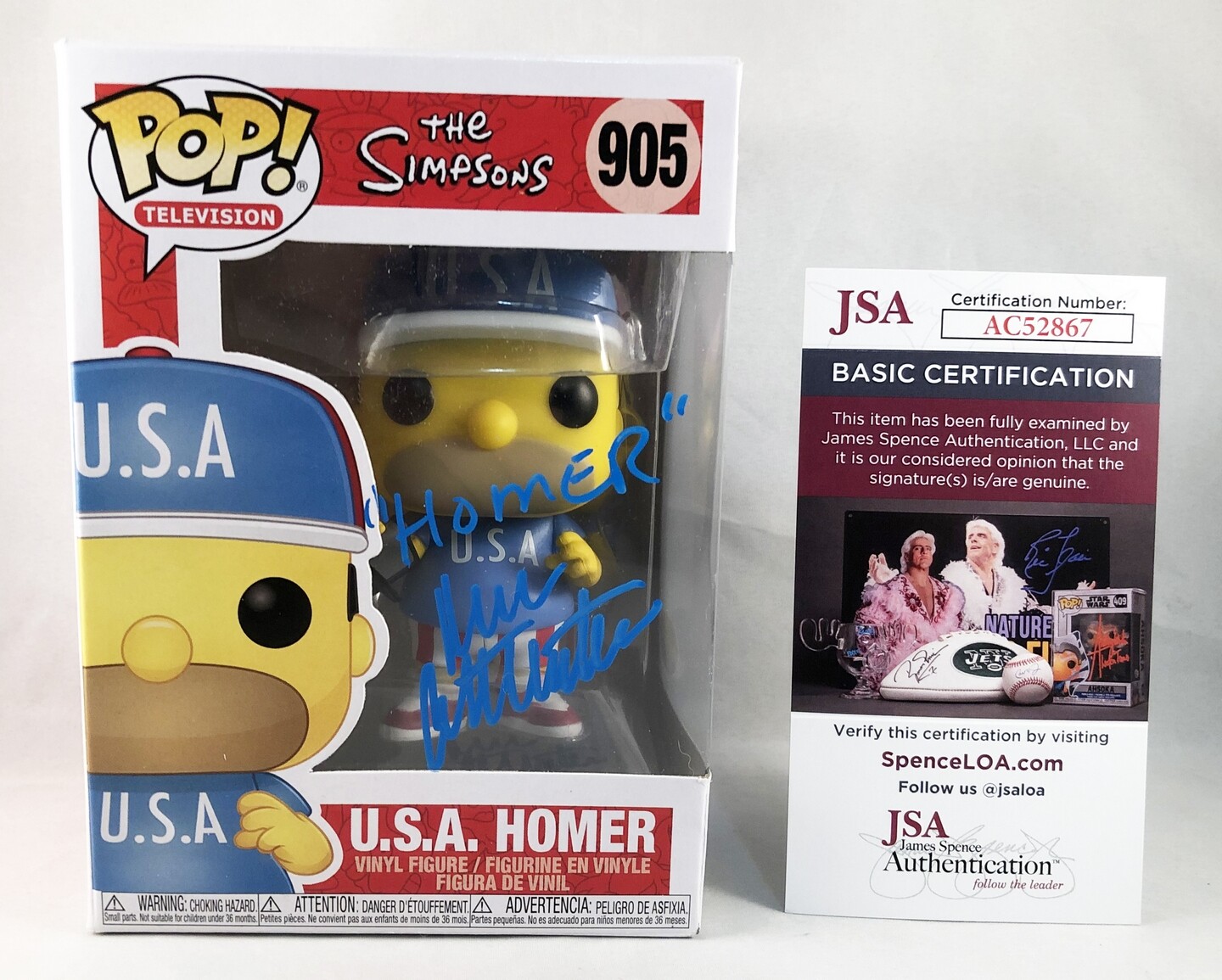 Dan Castellaneta Signed Funko Pop JSA USA Homer Simpsons 1 COA