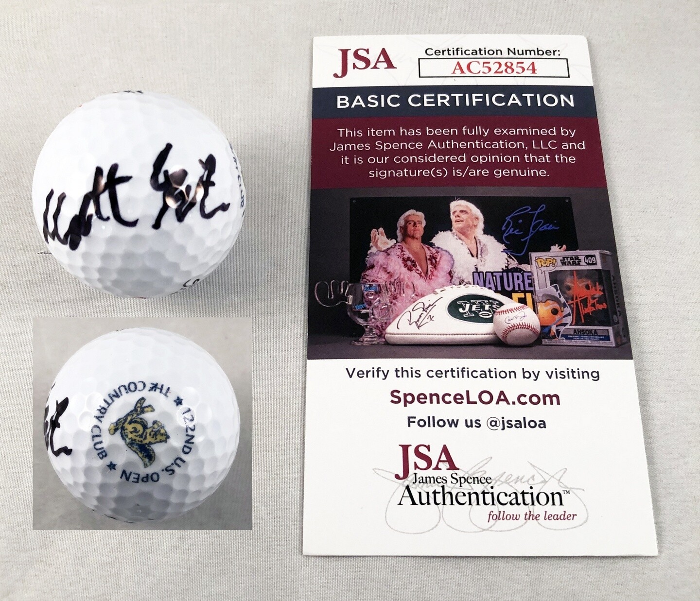Matthew Fitzpatrick Signed Golf Ball 2022 US Open Champion JSA COA