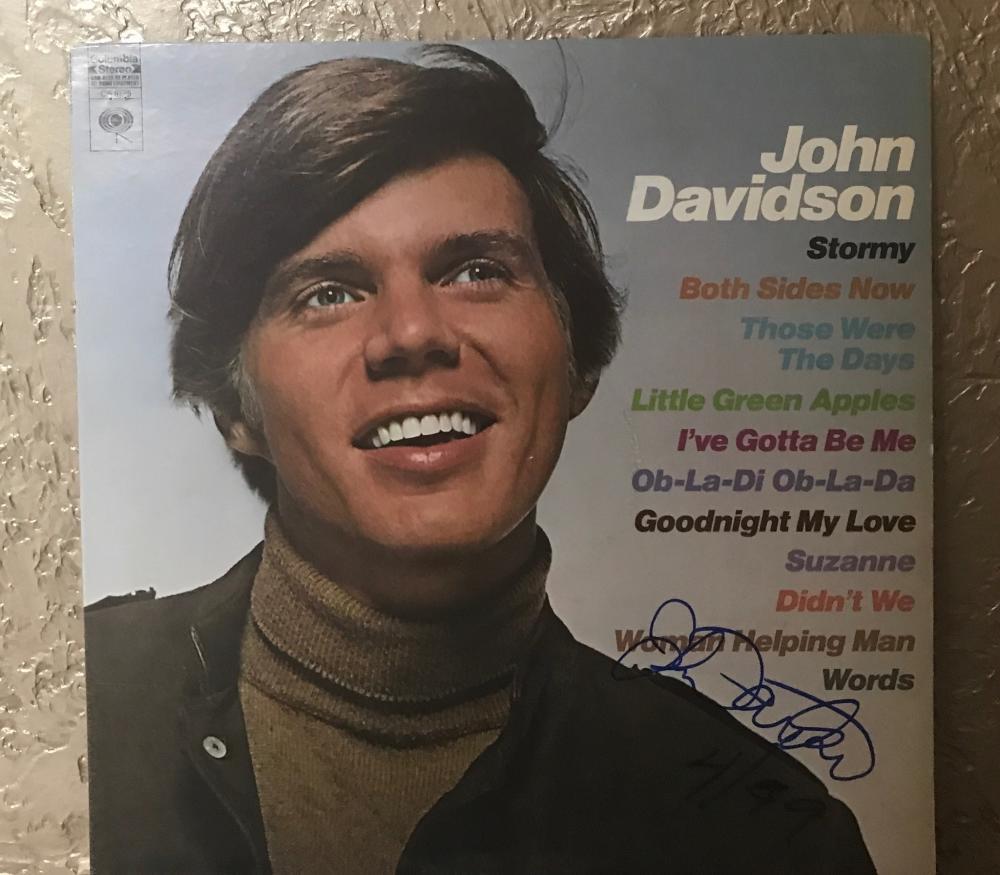 JOHN DAVIDSON SELF TITLED JOHN DAVIDSON SIGNED 1997 VINYL RECORD W/COA