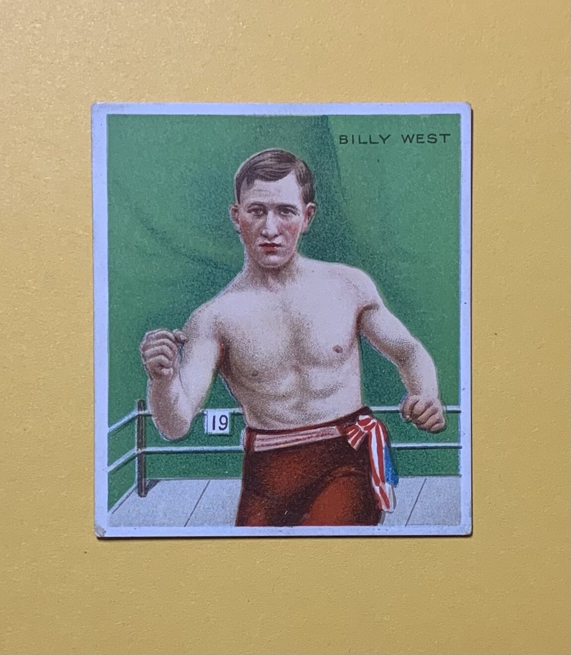 1910 T220 MECCA CIGARETTES BILLY WEST CARD COLLECTIBLE MEMORABILIA