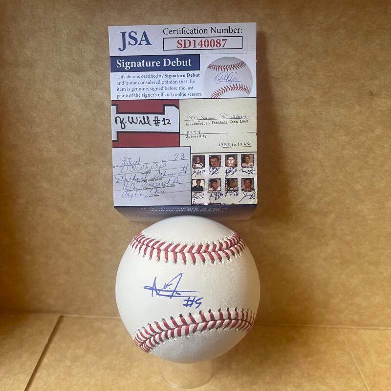 ALERICK SOULARIE MINNESOTA TWINS SIGNATURE DEBUT SIGNED M.L. BASEBALL JSA SD1400