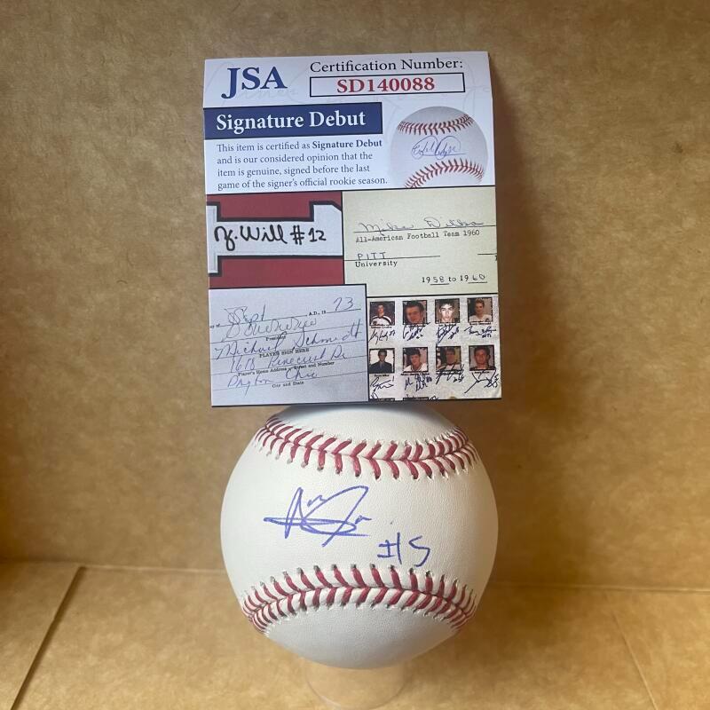 ALERICK SOULARIE MINNESOTA TWINS SIGNATURE DEBUT SIGNED M.L. BASEBALL JSA SD1400