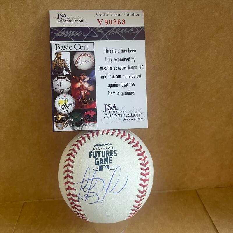 FERNANDO TATIS PADRES SIGNED AUTO 2018 FUTURES GAME BASEBALL JSA V90363