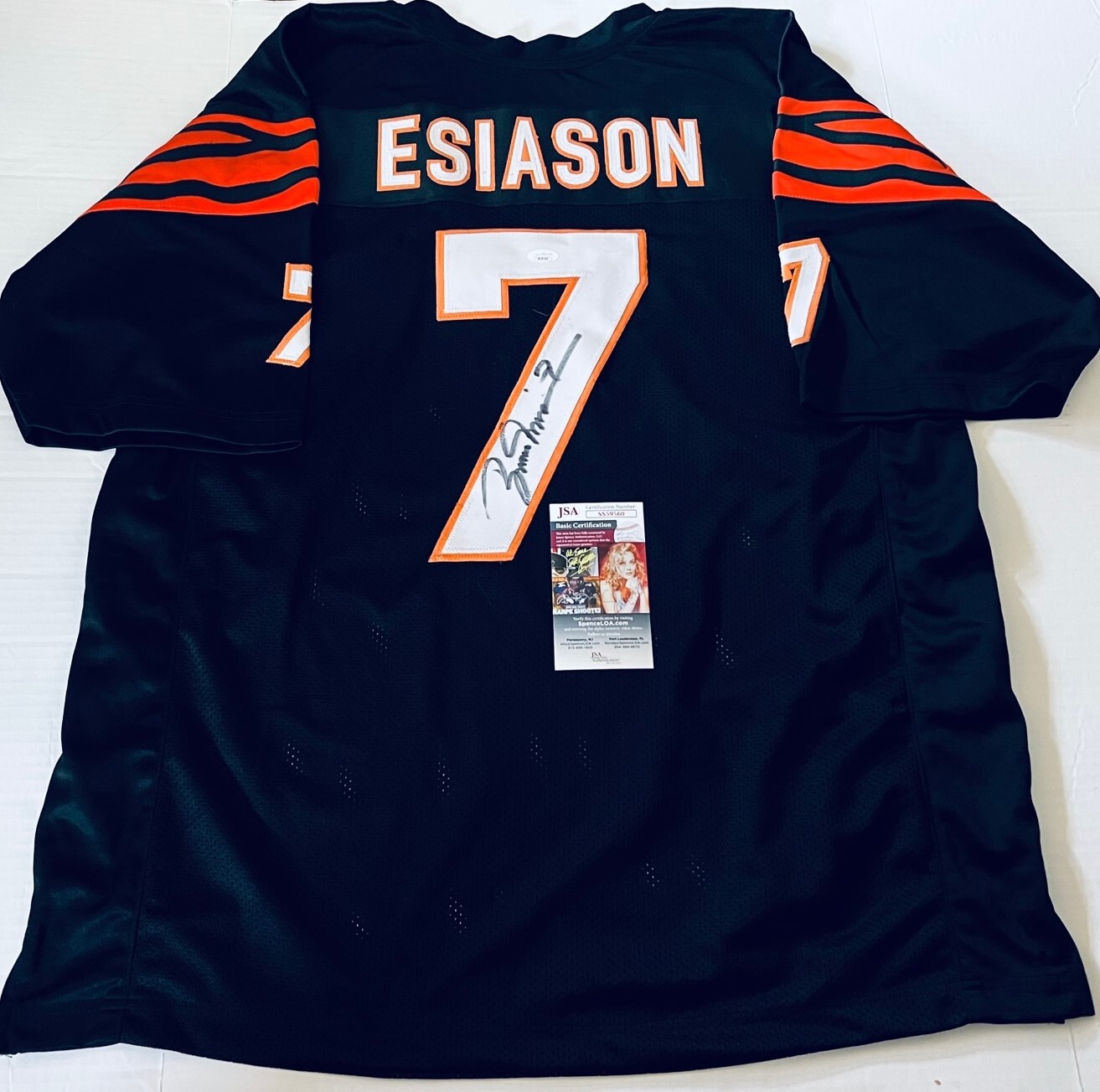 Boomer Esiason Cincinnati Bengals signed Custom jersey autographed 2 JSA