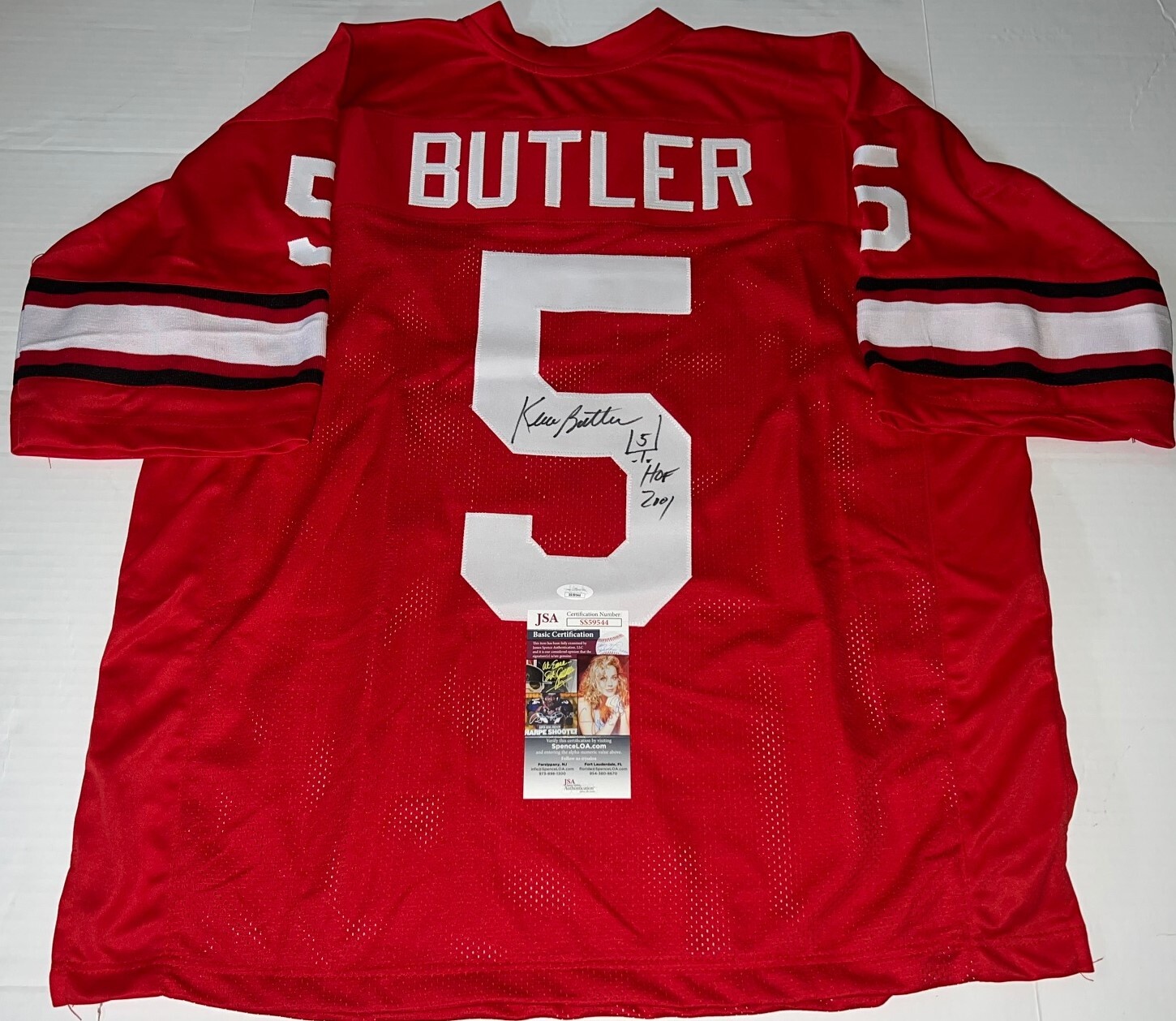 Kevin Butler Georgia Bulldogs signed Custom jersey autographed W/ HOF Inscr. JSA