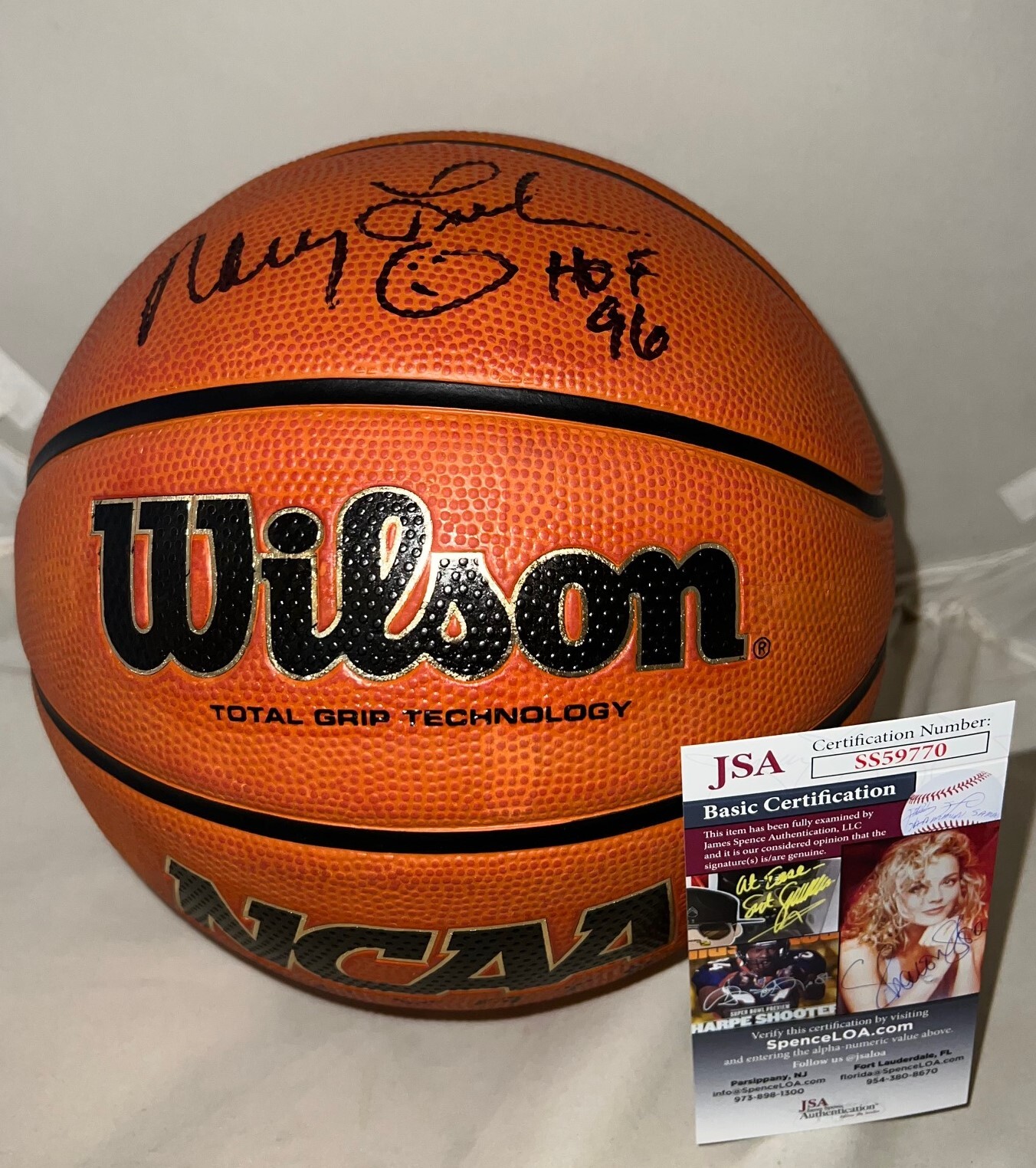 Nancy Lieberman Old Dominion signed NCAA Basketball Ball autographed W/ HOF JSA