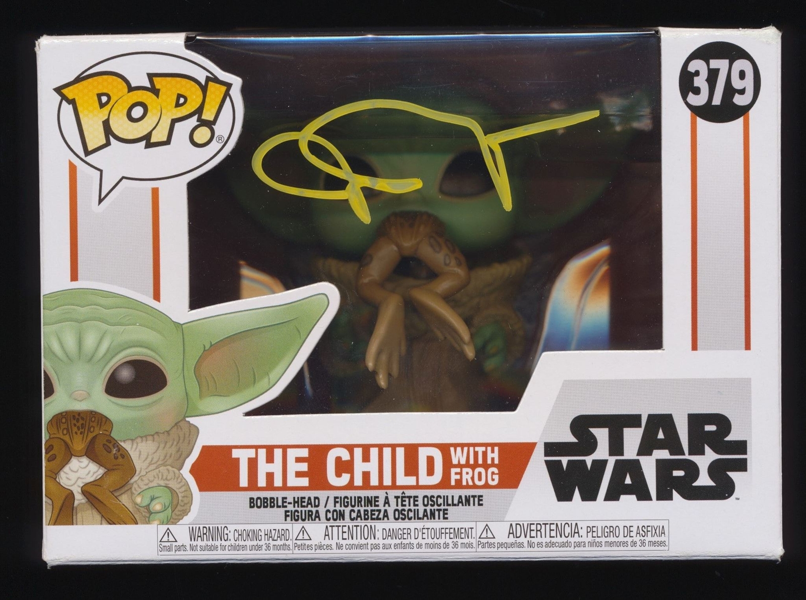 JOHN ROSENGRANT SIGNED THE CHILD WITH FROG STAR WARS MANDALORIAN FUNKO POP JSA