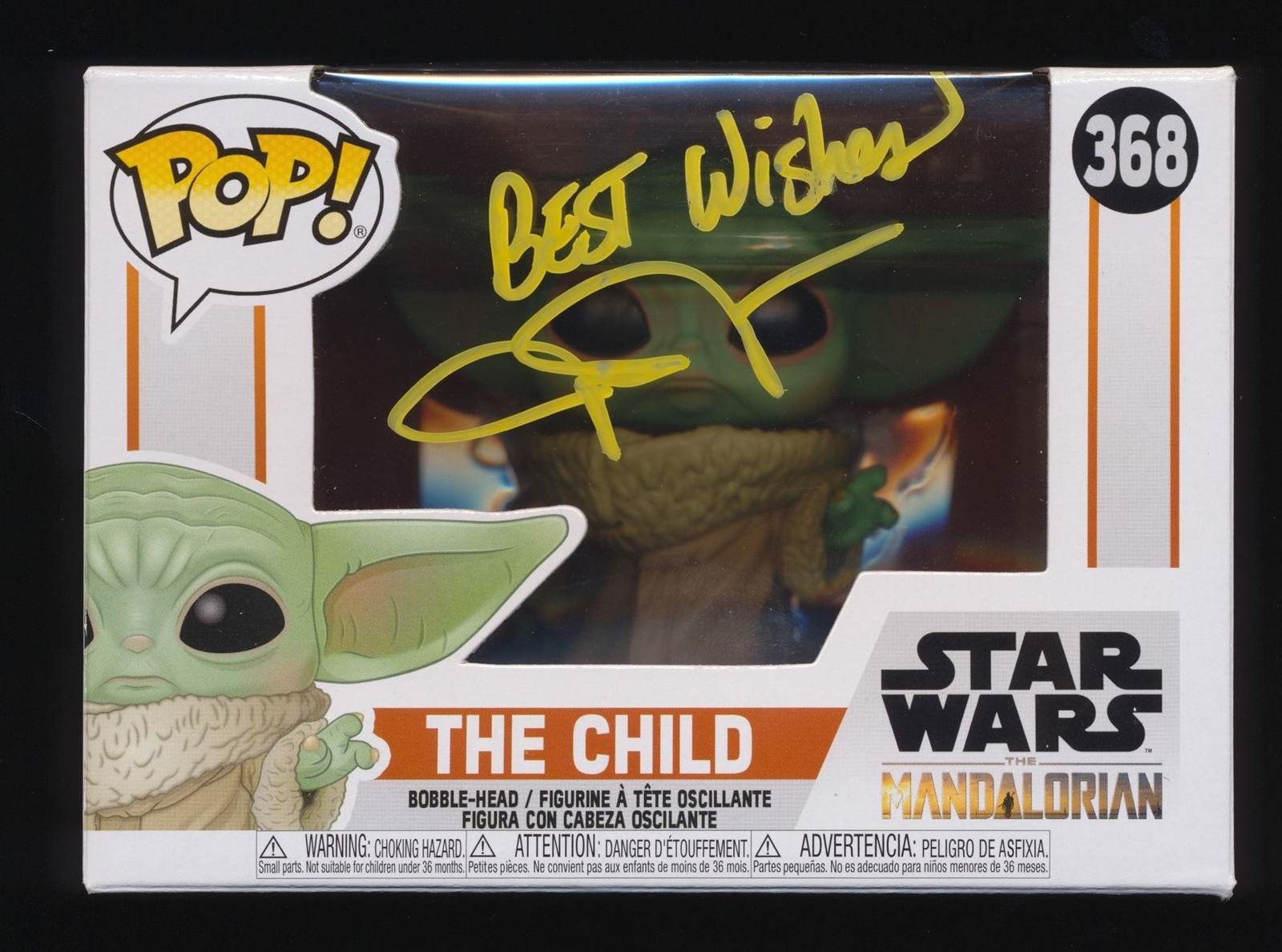 JOHN ROSENGRANT SIGNED THE CHILD STAR WARS MANDALORIAN FUNKO POP JSA