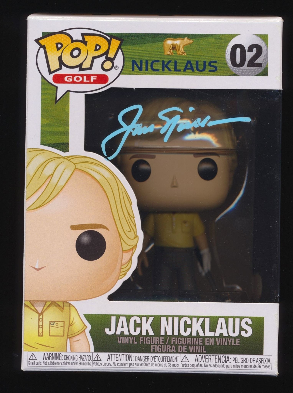 JACK NICKLAUS SIGNED FUNKO POP JSA COLLECTIBLE MEMORABILIA
