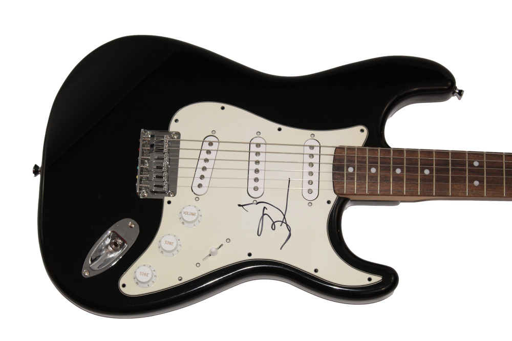 JOHNNY DEPP SIGNED AUTOGRAPH FENDER GUITAR PIRATES OF THE CARIBBEAN W/ JSA COA