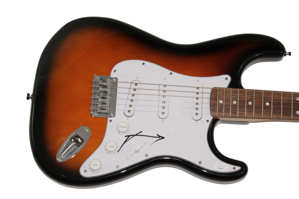 JARED LETO SIGNED AUTOGRAPH FENDER ELECTRIC GUITAR - SUICIDE SQUAD JOKER JSA COA