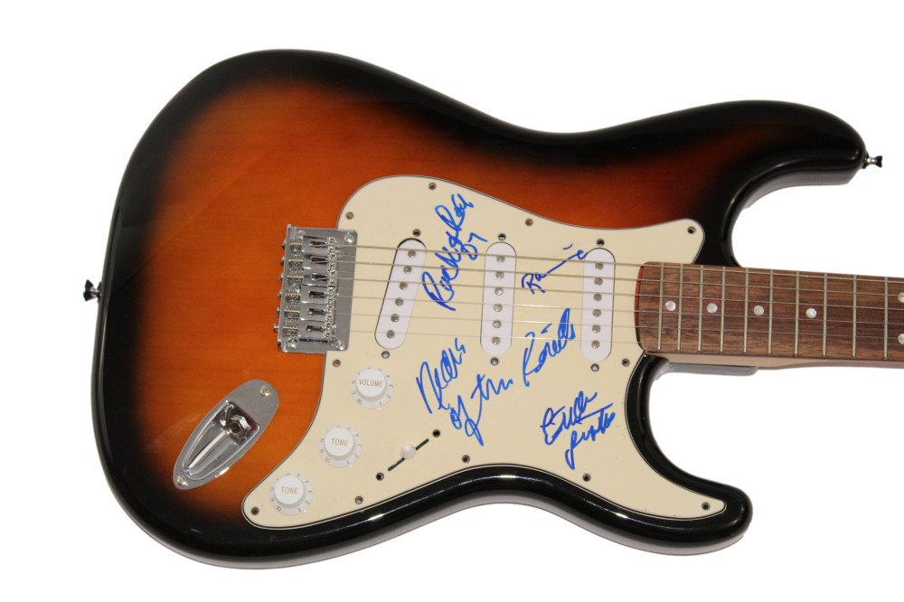 THE RONETTES (X3) SIGNED AUTOGRAPH FENDER ELECTRIC GUITAR - VERY RARE! JSA COA