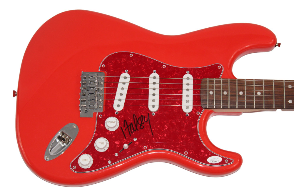 HALSEY SIGNED AUTOGRAPH FULL SIZE RED FENDER ELECTRIC GUITAR - MANIC W/ JSA COA