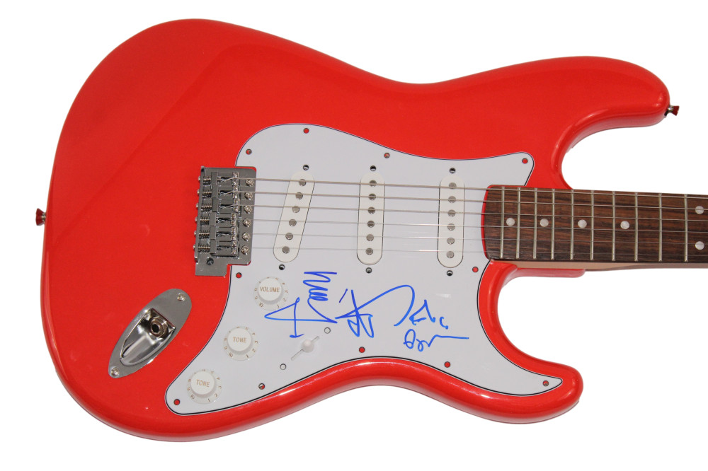 TREY ANASTASIO MIKE PAGE SIGNED AUTOGRAPH FENDER ELECTRIC GUITAR PHISH - JSA COA