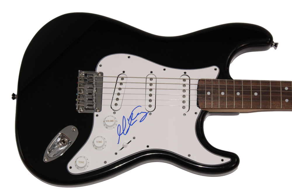 MARIAH CAREY SIGNED AUTOGRAPH BLACK FENDER ELECTRIC GUITAR - SEXY SINGER JSA COA