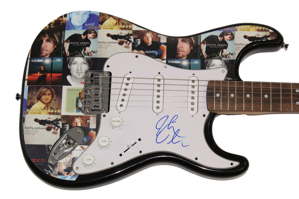 KEITH URBAN SIGNED AUTOGRAPH CUSTOM 1/1 FENDER ELECTRIC GUITAR - COUNTRY W/ JSA