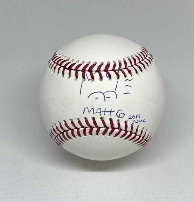 MATT GROENING SIGNED AUTOGRAPH OMLB BASEBALL BALL W/ BART SKETCH - SIMPSONS BAS