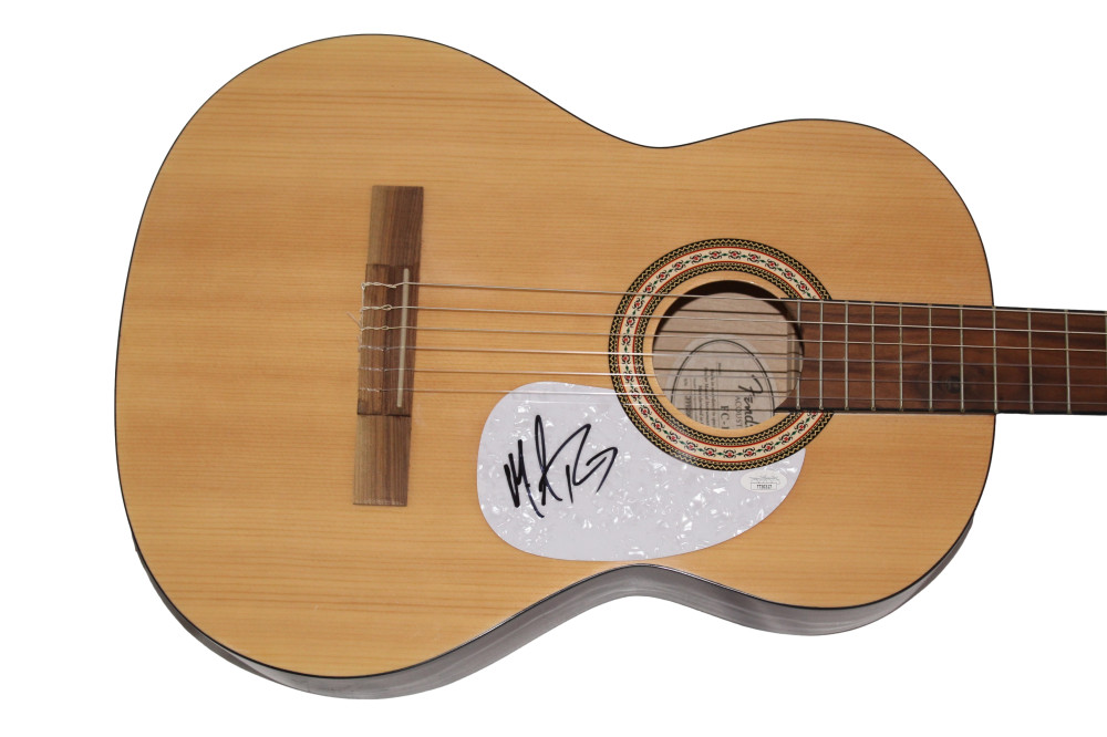 MICHAEL RAY SIGNED AUTOGRAPH FULL SIZE FENDER ACOUSTIC GUITAR - RARE! JSA COA
