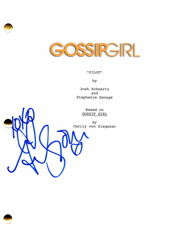 JESSICA SZOHR SIGNED AUTOGRAPH GOSSIP GIRL FULL PILOT SCRIPT - VANESSA ABRAMS