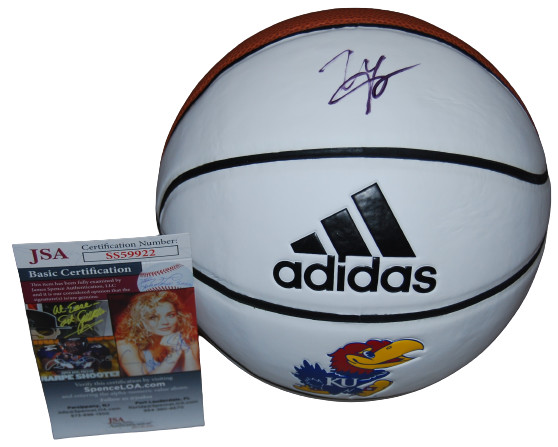 MARIO CHALMERS signed (KANSAS JAYHAWKS) Mini 7